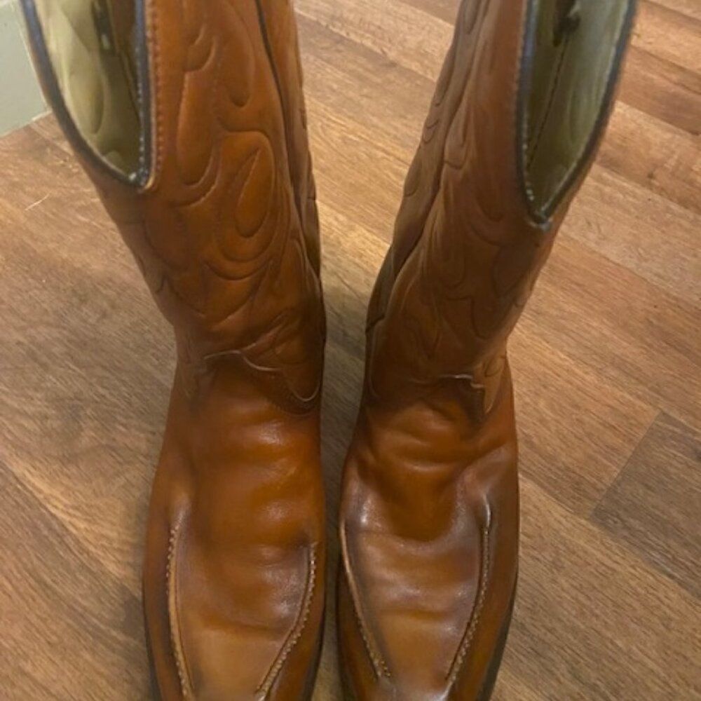 Wrangler Western 5329 Vintage Leather Boots, size 10 D